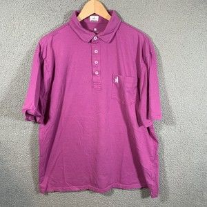 Johnnie‎ O Polo Shirt Mens XL Purple Short Sleeve Logo Hangin' Out